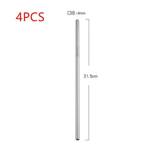 1/4/8Pcs Color gold stainless steel Drinking Straw Reusable High Quality 304 Stainless Steel Metal Straw