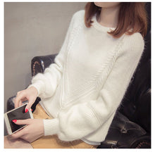 2018 Autumn Winter Women Long Sleeve Loose Pullovers Sweaters Jumper Knitwear Outerwear Korean Women O neck Warm Sweaters Tops
