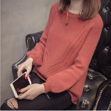 2018 Autumn Winter Women Long Sleeve Loose Pullovers Sweaters Jumper Knitwear Outerwear Korean Women O neck Warm Sweaters Tops