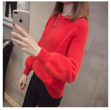 2018 Autumn Winter Women Long Sleeve Loose Pullovers Sweaters Jumper Knitwear Outerwear Korean Women O neck Warm Sweaters Tops