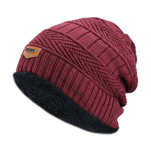 2018 Men Beanies Knit Hat Winter Cap For Man knitted Cap Boys Thicken Hedging Cap Balaclava Skullies Fashion Warm knit Beanie