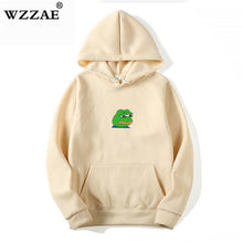 2018 Men/Women Sad Frog Print Sportswear Hoodies Male Hip Hop Fleece Long Sleeve Hoodie Slim Fit Sweatshirt Hoodies for Men