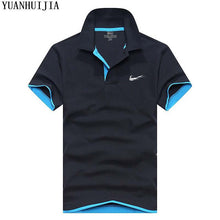 2018 Men's Polo ShirtJUST DO IT For Men Desiger Polos Men Cotton Short Sleeve shirt Clothes jerseys golftennis Plus Size S- XXXL