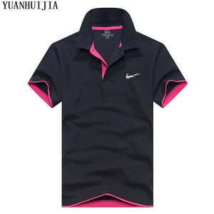 2018 Men's Polo ShirtJUST DO IT For Men Desiger Polos Men Cotton Short Sleeve shirt Clothes jerseys golftennis Plus Size S- XXXL