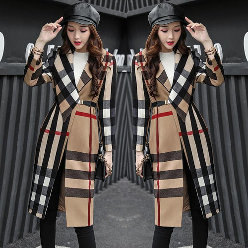 2018 Spring Fashion Long Sleeve trench coat woman Windbreaker Joker Comfortable casaco feminino