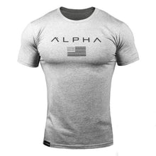 2018 hombres ejército militar camiseta 2017 hombres estrella suelta algodón camiseta cuello redondo Alpha América tamaño manga corta Camisetas