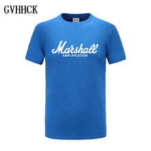 2018 nueva camiseta de Marshall Logo Amps amplificación guitarra Hero Hard Rock Café música Muse Tops camisetas para hombres camisetas de moda