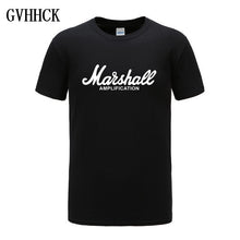 2018 nueva camiseta de Marshall Logo Amps amplificación guitarra Hero Hard Rock Café música Muse Tops camisetas para hombres camisetas de moda