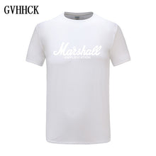 2018 nueva camiseta de Marshall Logo Amps amplificación guitarra Hero Hard Rock Café música Muse Tops camisetas para hombres camisetas de moda