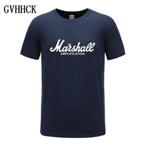 2018 nueva camiseta de Marshall Logo Amps amplificación guitarra Hero Hard Rock Café música Muse Tops camisetas para hombres camisetas de moda