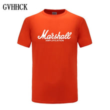 2018 nueva camiseta de Marshall Logo Amps amplificación guitarra Hero Hard Rock Café música Muse Tops camisetas para hombres camisetas de moda