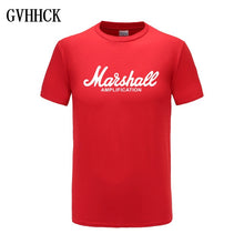 2018 nueva camiseta de Marshall Logo Amps amplificación guitarra Hero Hard Rock Café música Muse Tops camisetas para hombres camisetas de moda