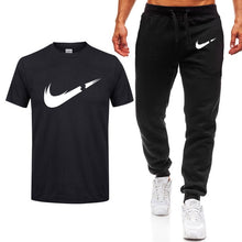 2019 verano nueva camiseta de Hombre Trajes casuales gimnasio ropa de hombre conjuntos de Tops + Pantalones Hombre sudadera hombres conjunto de camisetas de marca