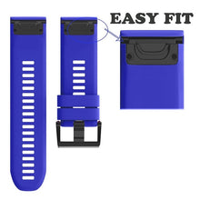 26mm Width Watchbands for Garmin Fenix 5X/3/3HR Sport Silicone Band with Easy Fit Silicone Band for Garmin Fenix Watch Band