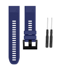 26mm Width Watchbands for Garmin Fenix 5X/3/3HR Sport Silicone Band with Easy Fit Silicone Band for Garmin Fenix Watch Band