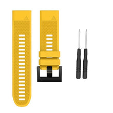 26mm Width Watchbands for Garmin Fenix 5X/3/3HR Sport Silicone Band with Easy Fit Silicone Band for Garmin Fenix Watch Band