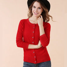 BELIARST Women New Autumn And Winter Female Pure Cashmere Sweater Knitted Cardigan Jacket Retro Twisted Flower Long Sleeve