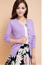 BELIARST Women New Autumn And Winter Female Pure Cashmere Sweater Knitted Cardigan Jacket Retro Twisted Flower Long Sleeve