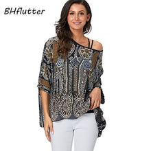 BHflutter Women Blouses Plus Size 2019 New Style Batwing Casual Summer Blouse Shirt Woman Boho Chiffon Shirts Tops Chemise Femme