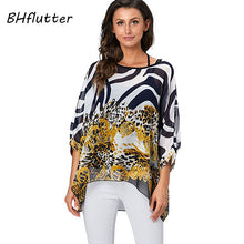 BHflutter Women Blouses Plus Size 2019 New Style Batwing Casual Summer Blouse Shirt Woman Boho Chiffon Shirts Tops Chemise Femme