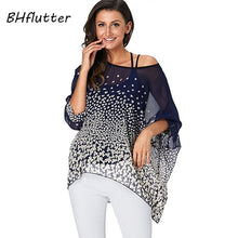 BHflutter Women Blouses Plus Size 2019 New Style Batwing Casual Summer Blouse Shirt Woman Boho Chiffon Shirts Tops Chemise Femme
