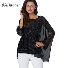 BHflutter Women Blouses Plus Size 2019 New Style Batwing Casual Summer Blouse Shirt Woman Boho Chiffon Shirts Tops Chemise Femme