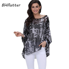BHflutter Women Blouses Plus Size 2019 New Style Batwing Casual Summer Blouse Shirt Woman Boho Chiffon Shirts Tops Chemise Femme