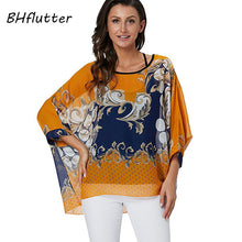 BHflutter Women Blouses Plus Size 2019 New Style Batwing Casual Summer Blouse Shirt Woman Boho Chiffon Shirts Tops Chemise Femme