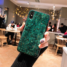 Bling Glitter Marble Phone Case For iPhone X XS Max XR Luxury Gold Foil Silicon Back Cover For iPhone 7 8 6 S 6S Plus Case Coque