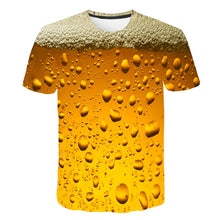 Camiseta con estampado de cerveza 3D camiseta con letras de tiempo para hombres y mujeres divertida novedad Camiseta de manga corta Tops ropa Unisex