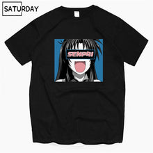 Camiseta de algodón con estampado negro para hombre, camiseta de Manga larga, Camiseta de algodón, camiseta Unisex Harajuku