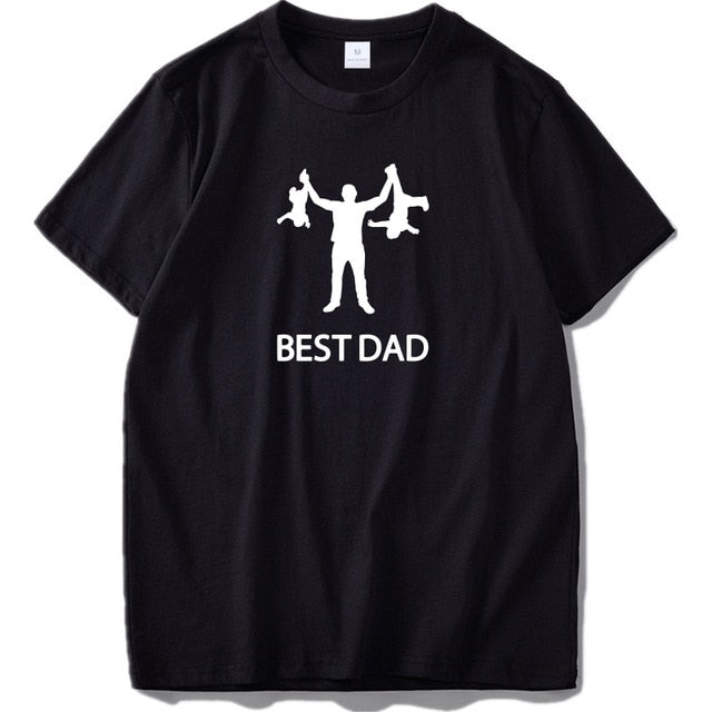 Camiseta de regalo de algodón para el Día del Padre con diseño divertido para hombre