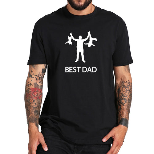 Camiseta de regalo de algodón para el Día del Padre con diseño divertido para hombre