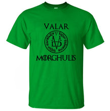 Camiseta de verano 2019 hombres Valar Morghulis todos los hombres deben morir Valyrian Juego de tronos camisetas Casual 100% algodón hombres tops camisetas