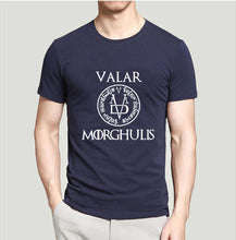 Camiseta de verano 2019 hombres Valar Morghulis todos los hombres deben morir Valyrian Juego de tronos camisetas Casual 100% algodón hombres tops camisetas