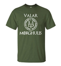 Camiseta de verano 2019 hombres Valar Morghulis todos los hombres deben morir Valyrian Juego de tronos camisetas Casual 100% algodón hombres tops camisetas