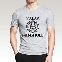 Camiseta de verano 2019 hombres Valar Morghulis todos los hombres deben morir Valyrian Juego de tronos camisetas Casual 100% algodón hombres tops camisetas