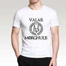 Camiseta de verano 2019 hombres Valar Morghulis todos los hombres deben morir Valyrian Juego de tronos camisetas Casual 100% algodón hombres tops camisetas
