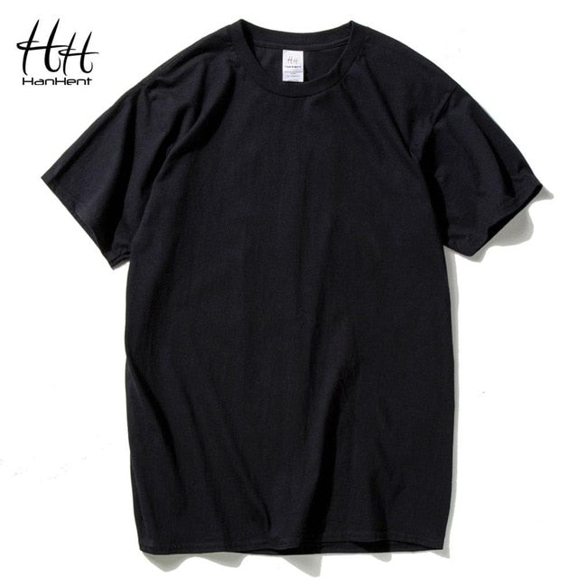 Camisetas divertidas HanHent hombres verano moda Luna impresión camiseta Casual manga corta cuello redondo Camiseta algodón Top camisetas Dropshipping 2018