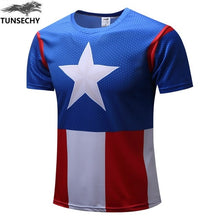 Envío Gratis 2019 Camiseta Superman/Batman/hombre araña/capitán América/Hulk/Iron man/camiseta camisetas de fitness para hombre
