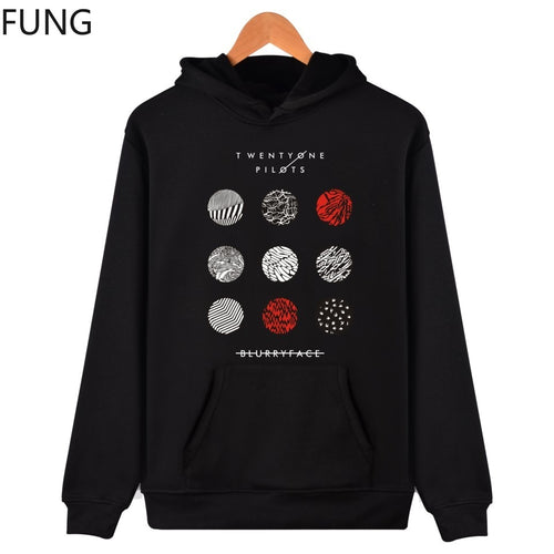 FUNG twenty one pilots Hoodie new fashion 2018 autumn new without zipper hoodie sweatshirt long sleeve DM-06