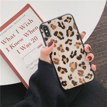 Gold Foil Bling Leopard spot Phone Case For iPhone X XS Max XR Soft TPU Cover For iPhone 7 8 6 6s Plus Glitter Case Coque