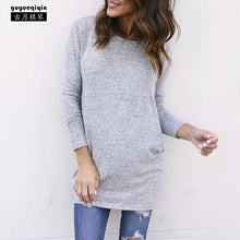 Guyueqiqin Fashion Backless Knitting Sweater Women Long Sleeve Irregular Female Pullovers Criss-Cross Solid Casual Sweaters 3XL