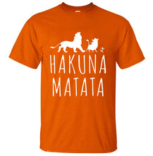 HAKUNA MATATA hombres camiseta 2019 verano 100% algodón de alta calidad hombres Camiseta Slim Fit Casual Anime camiseta el camisetas de Rey León