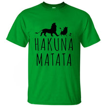 HAKUNA MATATA hombres camiseta 2019 verano 100% algodón de alta calidad hombres Camiseta Slim Fit Casual Anime camiseta el camisetas de Rey León