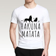 HAKUNA MATATA hombres camiseta 2019 verano 100% algodón de alta calidad hombres Camiseta Slim Fit Casual Anime camiseta el camisetas de Rey León