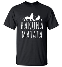 HAKUNA MATATA hombres camiseta 2019 verano 100% algodón de alta calidad hombres Camiseta Slim Fit Casual Anime camiseta el camisetas de Rey León
