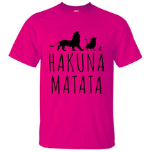 HAKUNA MATATA hombres camiseta 2019 verano 100% algodón de alta calidad hombres Camiseta Slim Fit Casual Anime camiseta el camisetas de Rey León