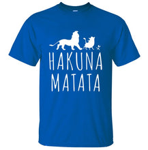 HAKUNA MATATA hombres camiseta 2019 verano 100% algodón de alta calidad hombres Camiseta Slim Fit Casual Anime camiseta el camisetas de Rey León