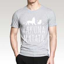 HAKUNA MATATA hombres camiseta 2019 verano 100% algodón de alta calidad hombres Camiseta Slim Fit Casual Anime camiseta el camisetas de Rey León